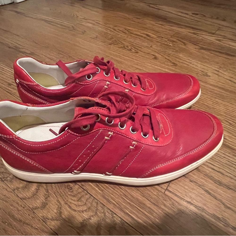 Cole Haan Red Sneakers Sleek Design Casual Wear